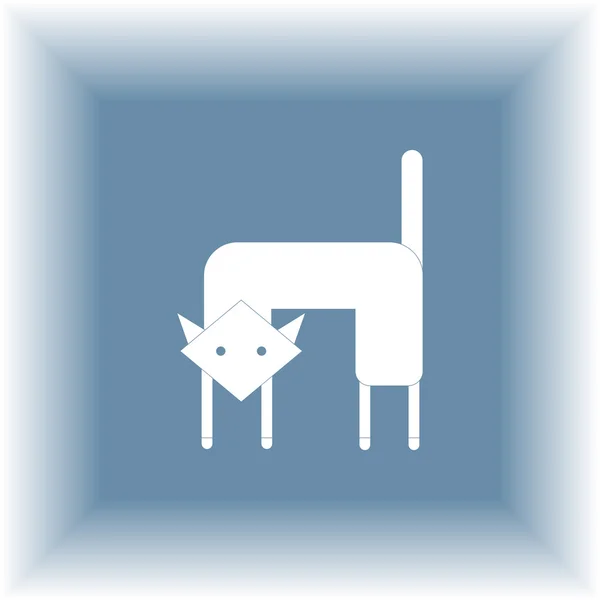 Illustration vectorielle Cat. Face de chat. Icône chat. Logo chat — Image vectorielle