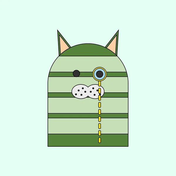 Vektor Illustration Katze. Katzengesicht. Katzensymbol. Katzenlogo — Stockvektor