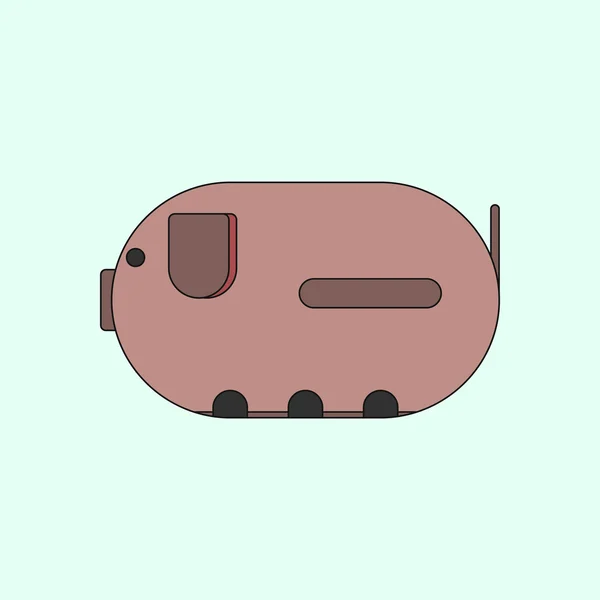 Vektorillustrationsschwein. Schweinegesicht. Schwein-Ikone. Schwein-Logo — Stockvektor