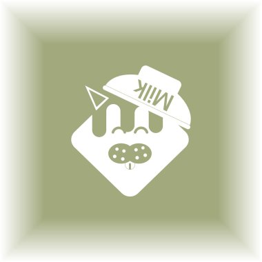 Vektör çizim kedi. Kedi yüz. Kedi simgesi. Kedi logosu