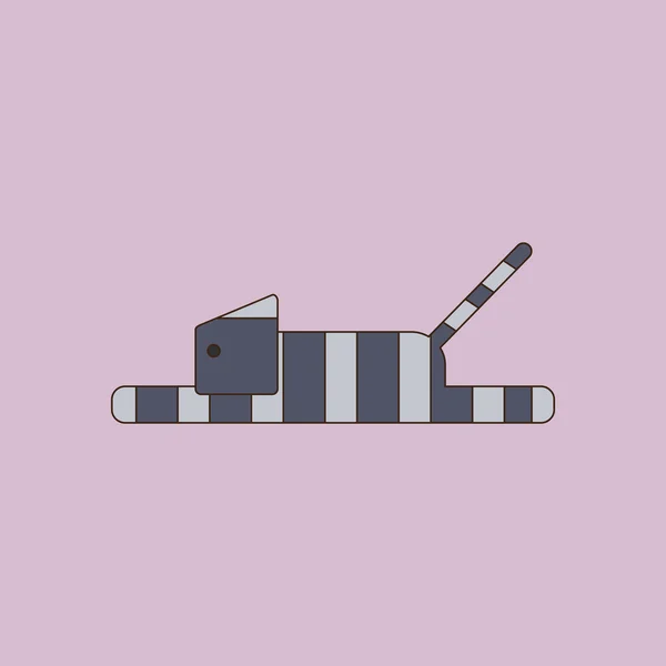 Ilustración vectorial Cat. Cara de gato. Icono de gato. Logo del gato — Vector de stock