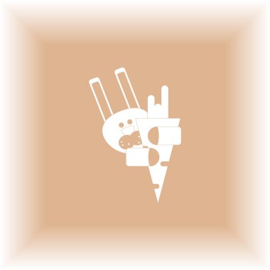 Beyaz Paskalya tavşanı. Paskalya tavşanı