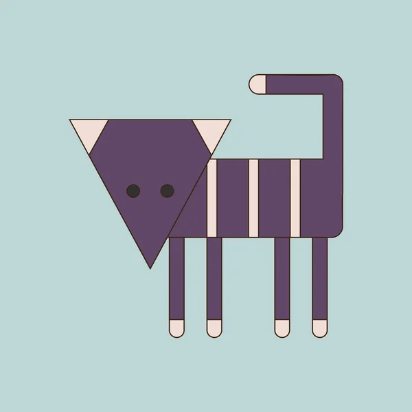 Ilustração vetorial Cat. Cara de gato. Ícone de gato. Logotipo gato — Vetor de Stock