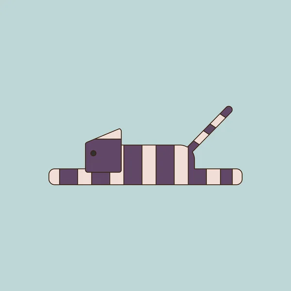 Ilustração vetorial Cat. Cara de gato. Ícone de gato. Logotipo gato — Vetor de Stock