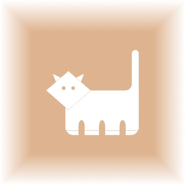 Illustrazione vettoriale Cat. Faccia di gatto. Icona del gatto. Logo gatto — Vettoriale Stock