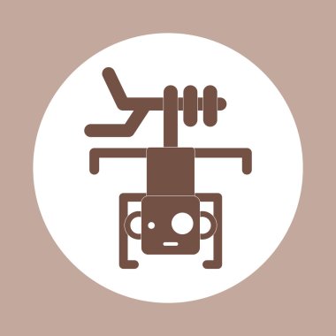 Vektör simgesi düz Tasarım renkli arka plan maymun dalı üzerinde