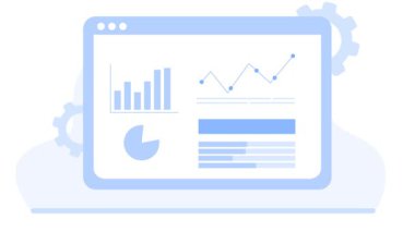 Grafikleri ve grafikleri olan modern iş analizi paneli. Finansal raporlar, veri analizleri ve kurumsal sunumlar için ideal.