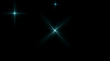 Parlayan yıldız, siyah arka plan üzerinde parıldayan ışık efektleriyle ışıldayan bir animasyon. Işıltılı, parlak, yıldızlı gökyüzü, uzay, yıldız, yıldız ışığı, parıldayan etki veya evren animasyonu için tasarlandı..