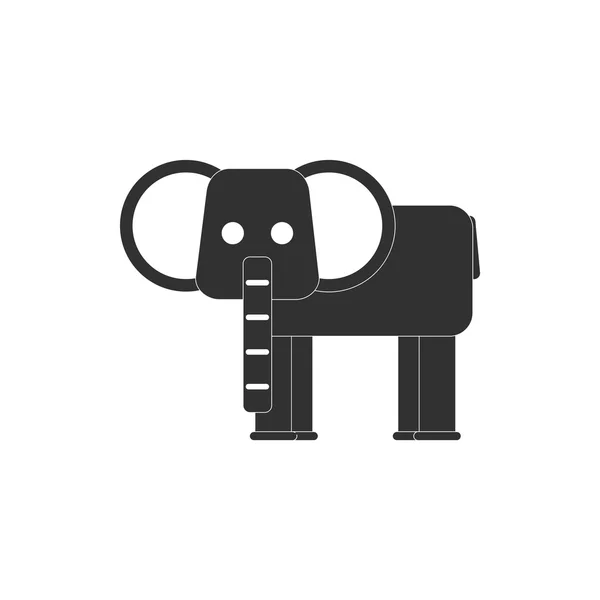 Un animal con fondos coloridos elefante — Vector de stock