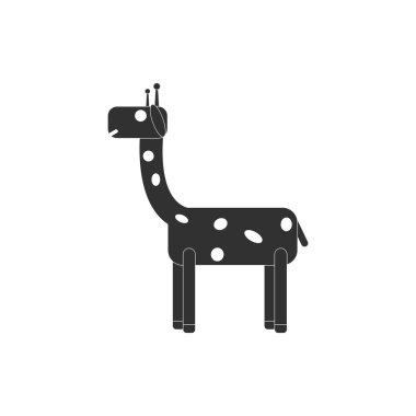 renkli arka planlar zürafa simgesi olan bir hayvan