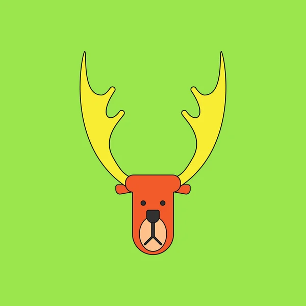 Un animal con fondos coloridos ciervos — Archivo Imágenes Vectoriales
