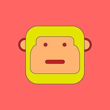 renkli arka planlar maymun olan bir hayvan