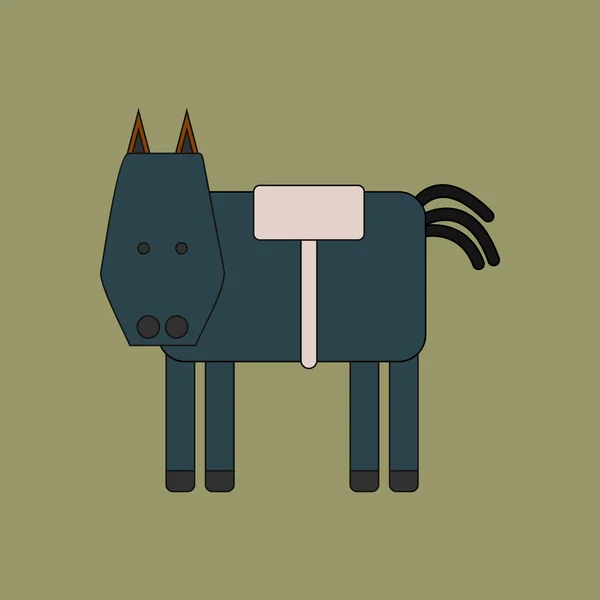 Животное с разноцветным фоном лошади — стоковый вектор