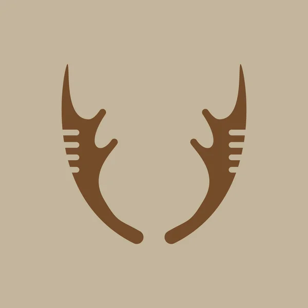Binatang dengan tanduk rusa warna-warni - Stok Vektor