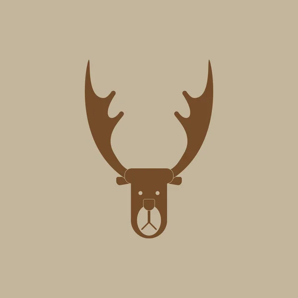 Hewan dengan latar belakang rusa berwarna-warni - Stok Vektor
