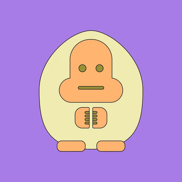 Ilustração em design de ícone plana tartaruga — Vetor de Stock