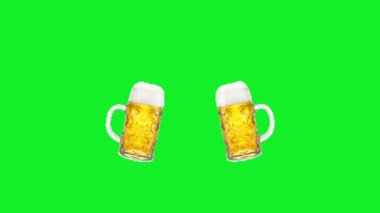 Yeşil ekranda şerefe animasyon