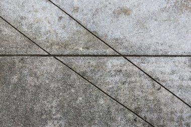 Çizgi deseni bir betonarme döşeme içinde