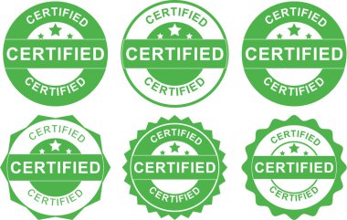 Onaylı Onay Kartları ve Resmi Kalite Güvencesi Etiketleri