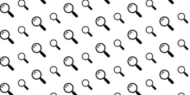 Arama, Soruşturma ve Araştırma Konseptleri için Büyütme Cam Deseni Arkaplanı