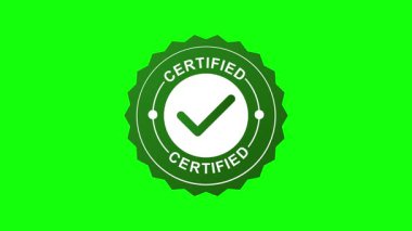 Onaylı Onaylama Rozet Canlandırması