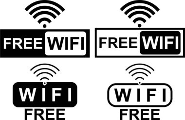 Kablosuz internet erişimini göstermek için ücretsiz kablosuz ağ kartı seti