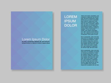 tasarım şablonu, grup geomentric soyut modern tasarımı ile iki a4 sayfası