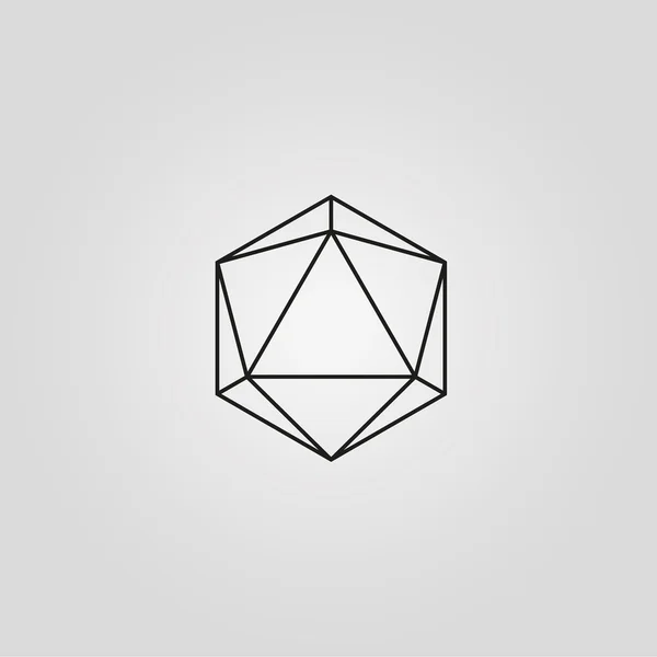 Geometry minimal logo concept, hexagon vector logo template — Stock Vector