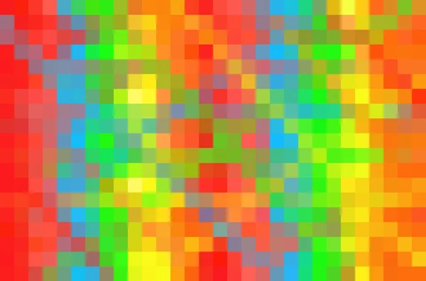 Amarelo Verde Azul Laranja Vermelho Pixel Abstrato Fundo — Fotografia de Stock