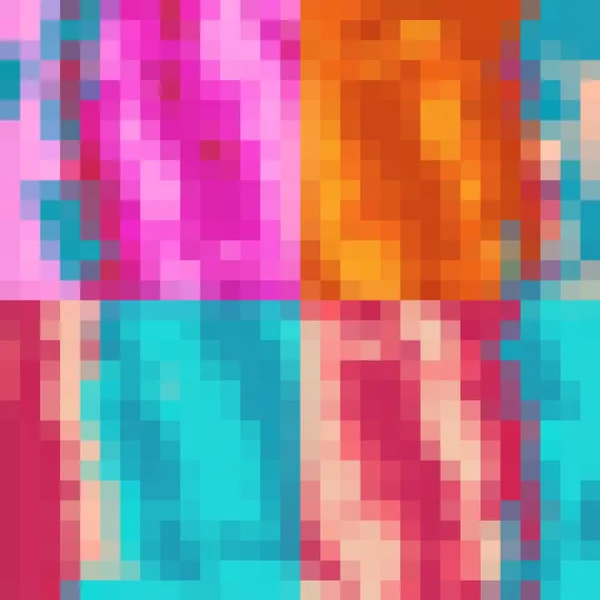 Vermelho Rosa Laranja Azul Pixel Abstrato Fundo — Fotografia de Stock
