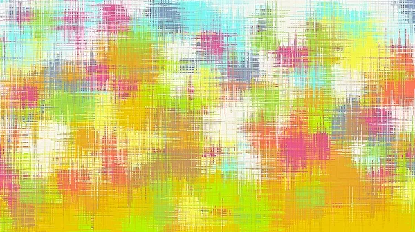 Verde Amarelo Rosa Azul Pintura Abstrato Fundo — Fotografia de Stock