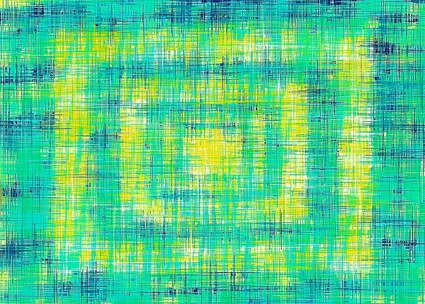 緑の青と黄色の抽象的なテクスチャ背景を描画 — ストック写真