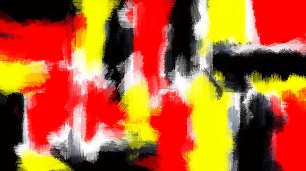 Rot Gelb Und Schwarz Malerei Abstrakte Textur Mit Weißem Hintergrund — Stockfoto