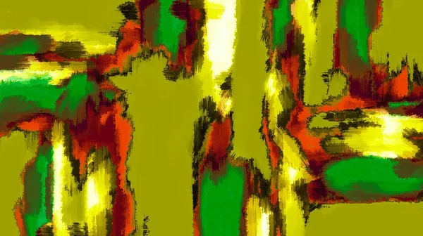 Зелений Червоний Помаранчевий Чорно Жовтий Малюнок Абстрактний Фон — стокове фото