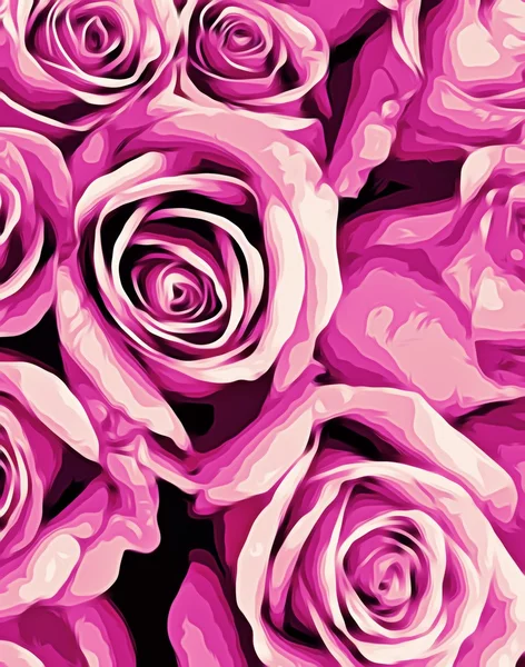 Dessin et peinture rose roses texture fond — Photo