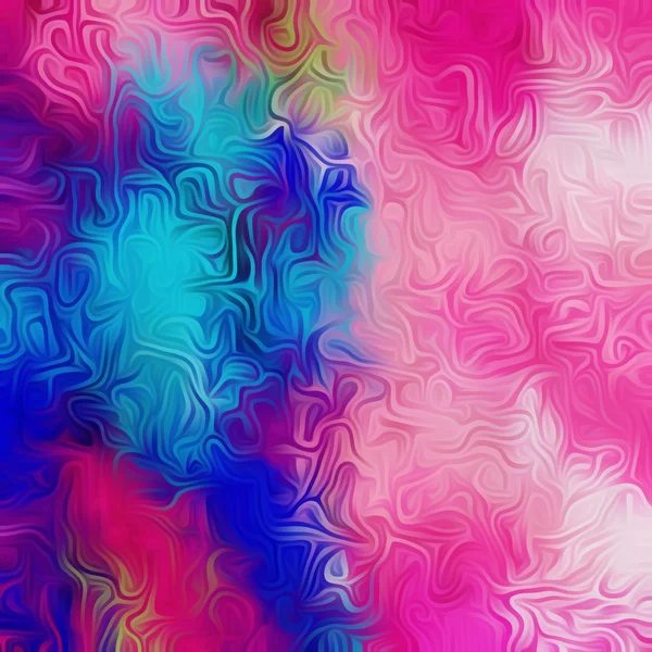 Рожево-синій і зелений живопис абстрактний фон — стокове фото
