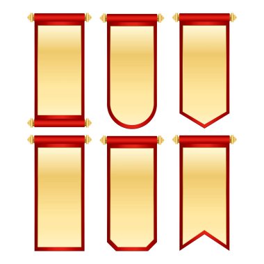 Vintage Boş Kağıt Kaydırma Vektörü İllüstrasyonu