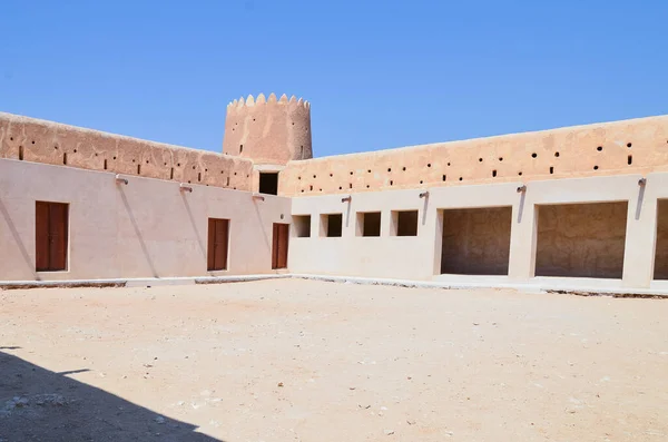 Innenansicht Des Historischen Zubarah Forts Katar Mit Einer Kanone — Stockfoto