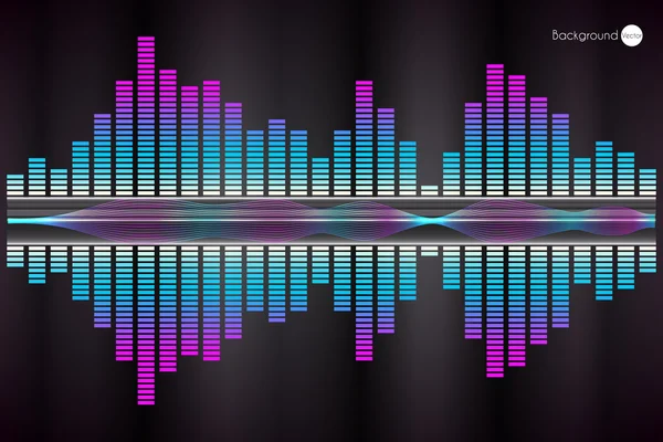 Cool müzik ekolayzer kavramı. Eps10 vektör.