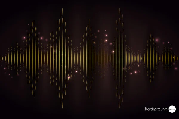 Vektör ekolayzer arka plan. Müzik poster. Ses dalgası