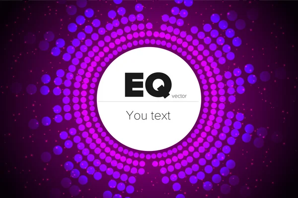 Vektör dijital ekolayzır renkli ışıklar ve dumanlı arka plan ile. Vektör çizim arabirimleri web tasarım, duvar kağıtları, kartpostallar ve musi için kullanılabilir