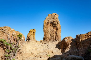 Rock Roque Nublo, Ada Gran Kanaryası, Kanarya Adaları, İspanya, Avrupa