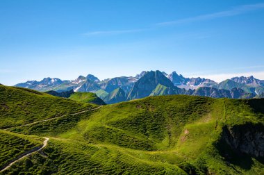 Allgau Alpleri, Oberstdorf, Bavyera, Almanya, Avrupa
