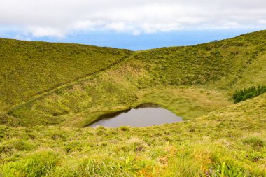 Lagoa das Eguas Norte, Sao Miguel Adası, Azores, Portekiz, Avrupa.