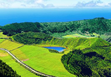 Lagoa Rasa, Sao Miguel Adası, Azores, Acore, Portekiz, Avrupa