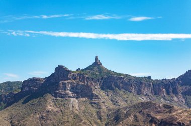 Kaya oluşumu Roque Nublo, Ada Gran Kanaryası, Kanarya Adaları, İspanya, Avrupa