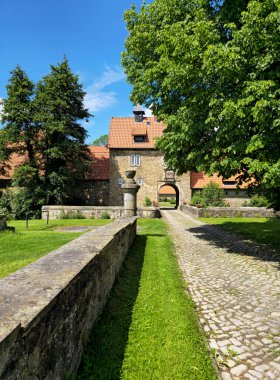 Muenchhausen Kalesi, Apelern, Aşağı Saksonya, Almanya, Avrupa