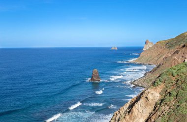 Tenerife Adası 'nın kuzey kıyısı, Kanarya Adaları, İspanya, Avrupa