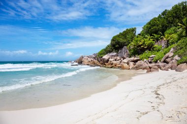 Petite Anse Sahili, La Digue Adası, Seyşeller Cumhuriyeti, Afrika