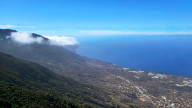 El Golfo Vadisi kıyı köyleri, El Golfo Vadisi, El Hierro Adası, Kanarya Adaları, İspanya, Avrupa.